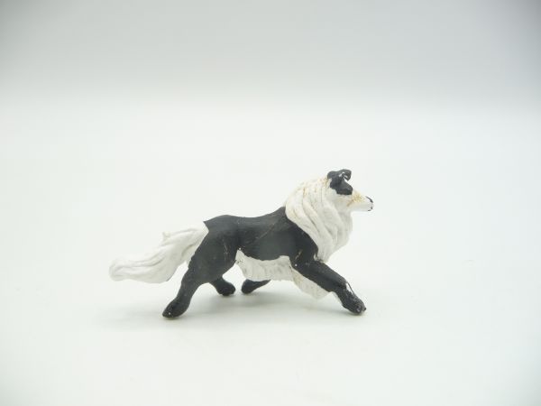 Britains Pomeranian walking, black/white - early version, very good condition