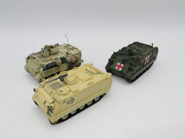 3 Panzer aus Metall (1 x Unimax, 2 x ungemarkt), Länge ca. 6,5 cm