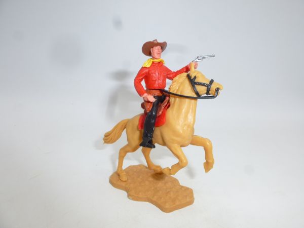 Timpo Toys Cowboy 2nd version riding, shooting pistol