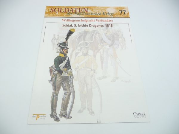 del Prado Bestimmungsheft Nr. 77, Soldat 5. leichte Dragoner, 1815