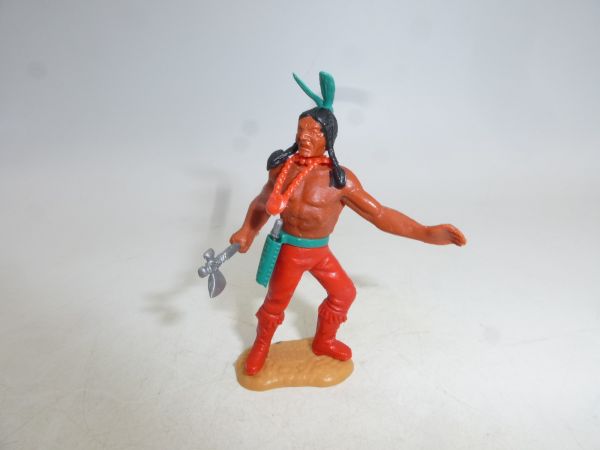 Timpo Toys Indianer 3. Version (großer Kopf) mit Tomahawk