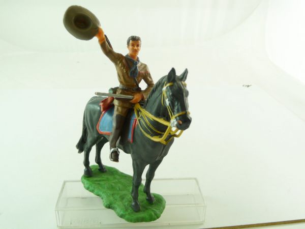 Elastolin 7 cm Old Shatterhand on horseback, No. 7550 - very good condition