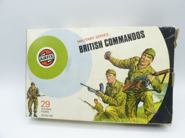 Airfix 1:32 British Commandos, No. 51454-1, 29 mixed figures