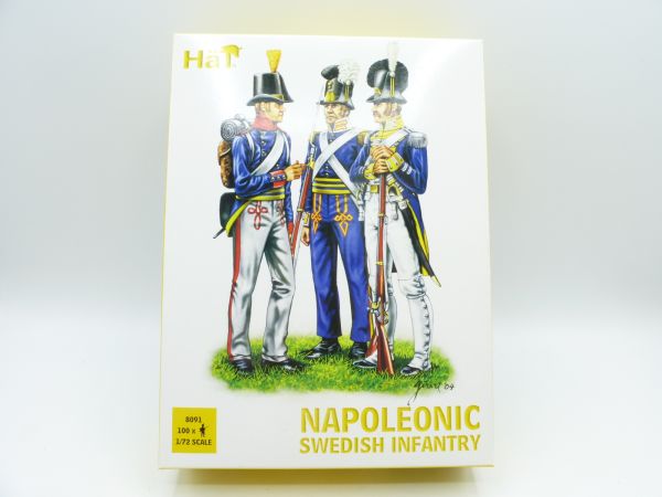 HäT 1:72 Napoleonic Swedish Infantry, No. 8091 - orig. packaging, parts on cast