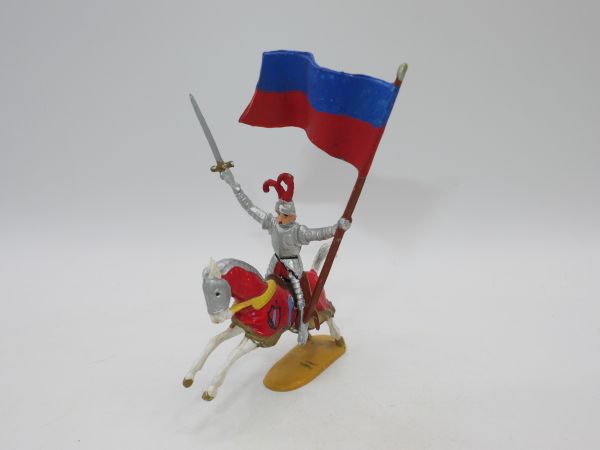 Merten 4 cm Knight riding with large flag