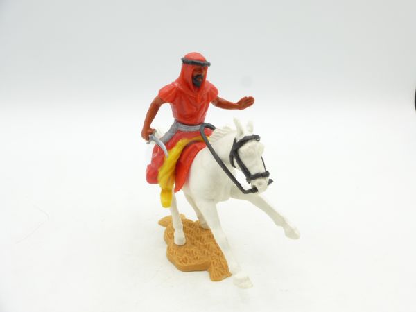 Timpo Toys Arab riding with dagger, red, inner pants yellow, belt grey