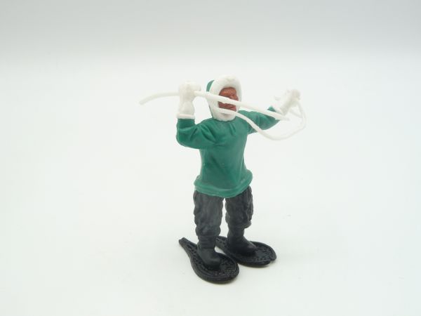 Timpo Toys Eskimo with harpoon, green, legs black