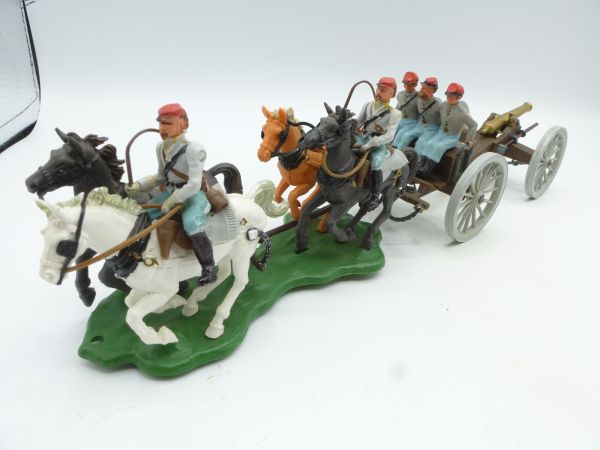 Britains Swoppets Southern gun carriage - complete