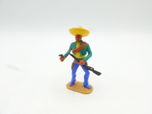 Timpo Toys Mexikaner stehend mit schwarzer Pistole + Gewehr