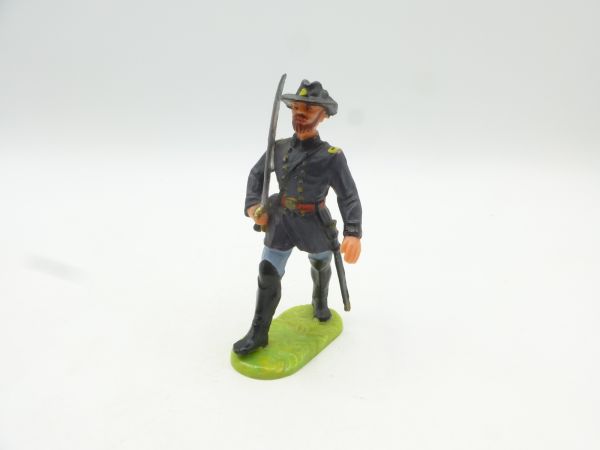 Elastolin 7 cm Union Army soldier, officer marching, No. 9170