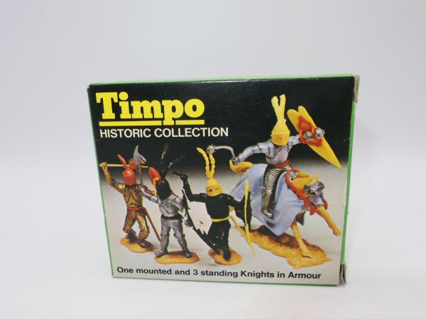 Timpo Toys Minibox with armour knights, No. 708 - contents complete