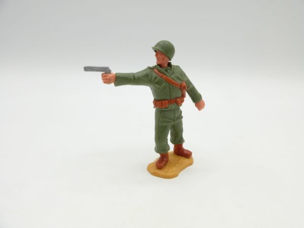 Timpo Toys Amerikaner stehend mit Pistole schießend