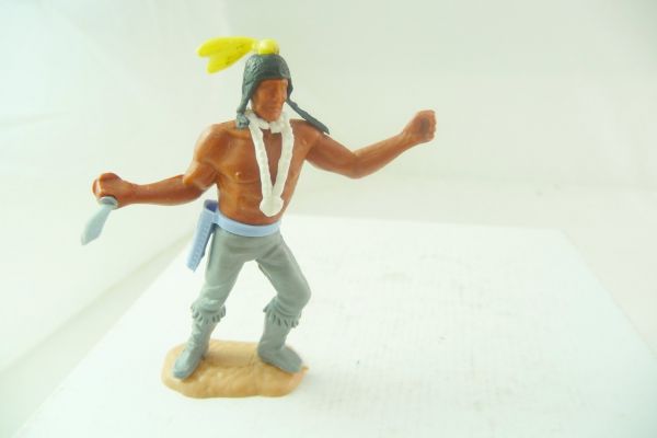 Timpo Toys Indianer 3. Version stehend mit Messer