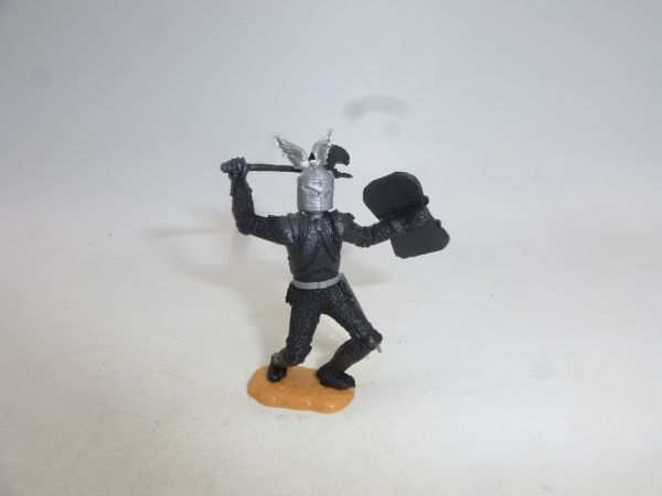 Timpo Toys Black Knight standing with battle axe