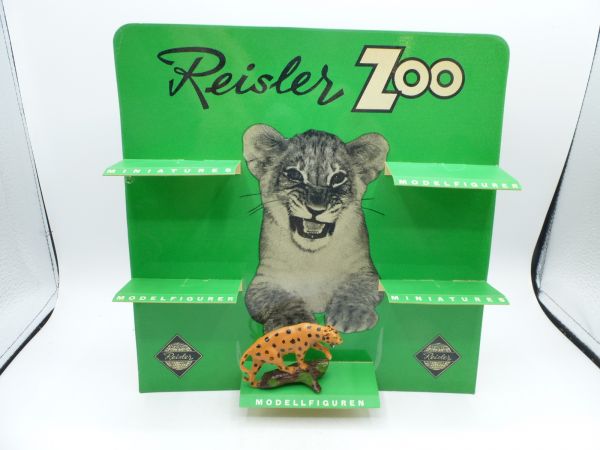Reisler (Denmark) Cardboard Display Zoo Animals with Leopard - rare