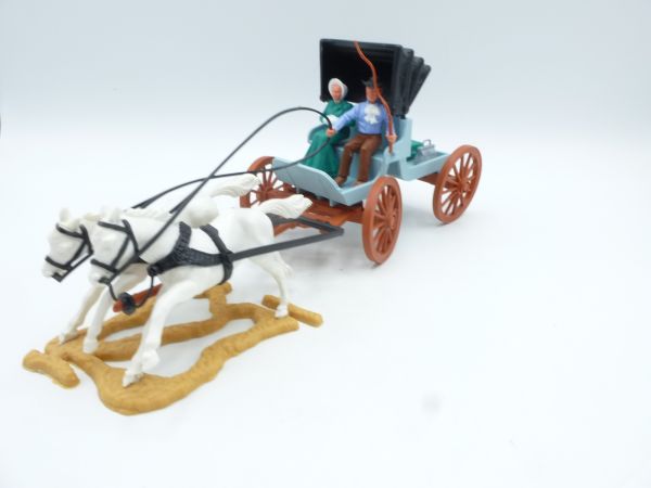 Timpo Toys Toller Buggy (hellblau) - Kutscher in seltener Farbe