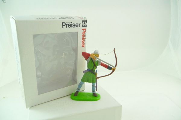 Preiser 7 cm Archer, shooting down, No. 8647 - orig. packaging, brand new