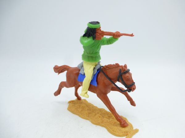 Timpo Toys Apache riding, neon green, shooting