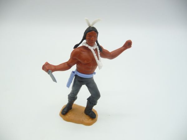 Timpo Toys Indianer 3. Vers. stehend mit Messer