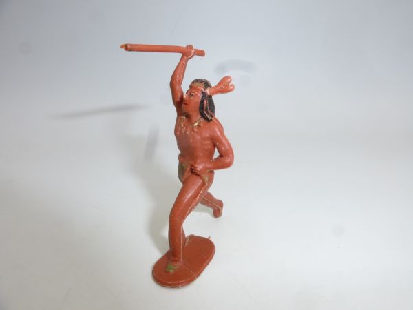 Timpo Toys Solid Indianer laufend mit Stock - selten