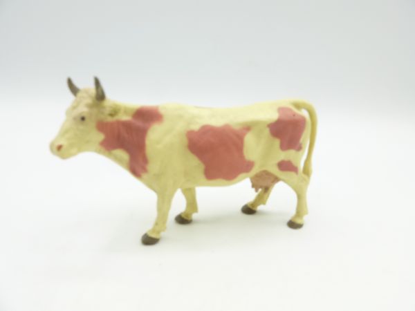 Preiser Cow standing, No. 3805, white/pink - rare, orig. packaging, brand new in box