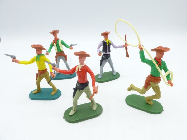Cherilea Set of Cowboys (5 plug-in figures)