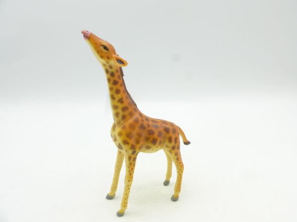 Elastolin Weichplastik Giraffe mit nach oben gestrecktem Kopf (ähnlich Elastolin)
