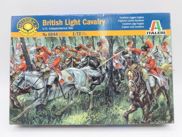Italeri 1:72 British Light Cavalry, No. 6044 - orig. packaging, on cast