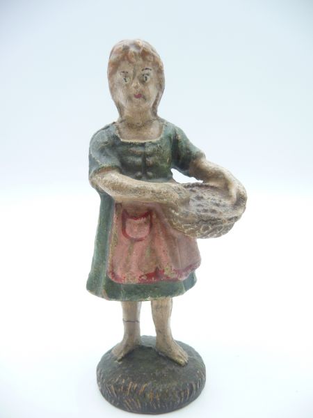 Elastolin (compound) Maid / Goose Lizzy with basket (10 cm)