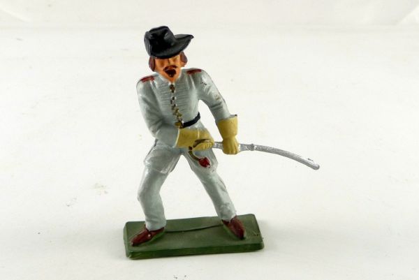 Starlux Confederate Army officer standing, pulling sabre