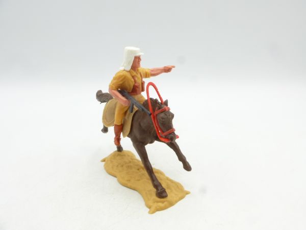 Timpo Toys Foreign legionnaire on horseback with machine gun, pointing