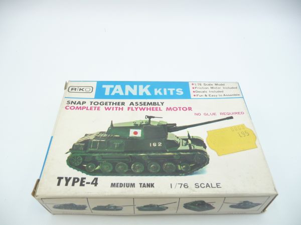 RIKO Tank Kits 1:76, Type 4 Medium Tank, K12 - orig. packaging, parts on cast in bag
