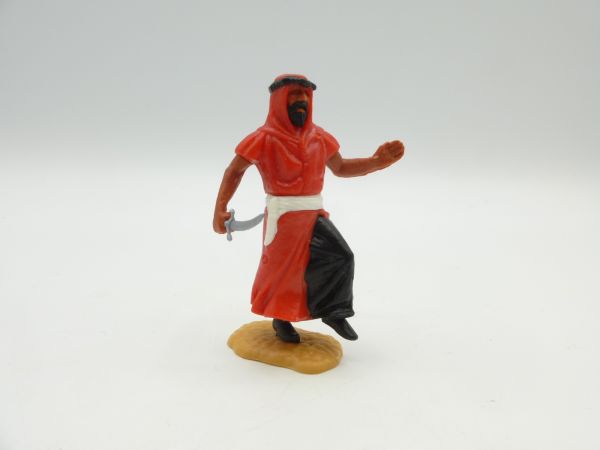 Timpo Toys Arab standing with dagger (red/black, white belt)