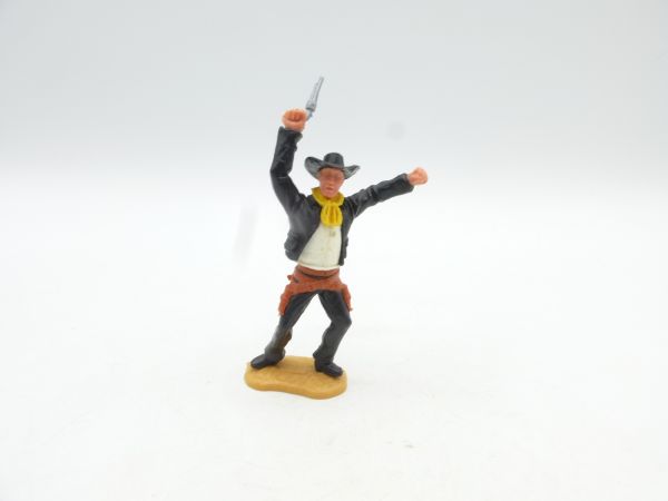Timpo Toys Cowboy 2. Version stehend mit Pistole in die Luft schießend