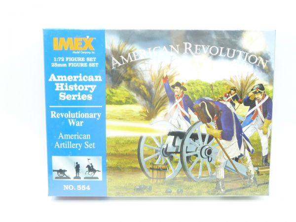 IMEX 1:72 Am. History Series; Revolutionary War Am. Artillery Set, Nr. 554