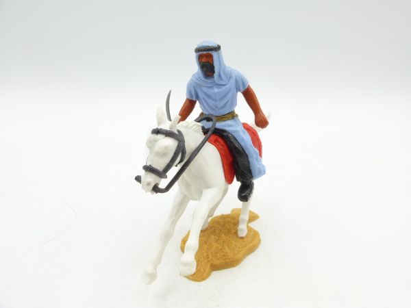 Timpo Toys Arab riding with dagger, light blue, inner trousers red