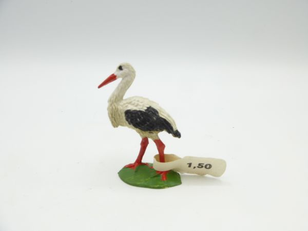 Elastolin Stork, No. 3890 - great figure, with original price tag