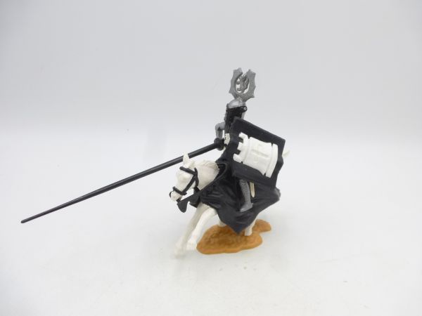 Timpo Toys Visor knight / Tournament knight riding, black/white