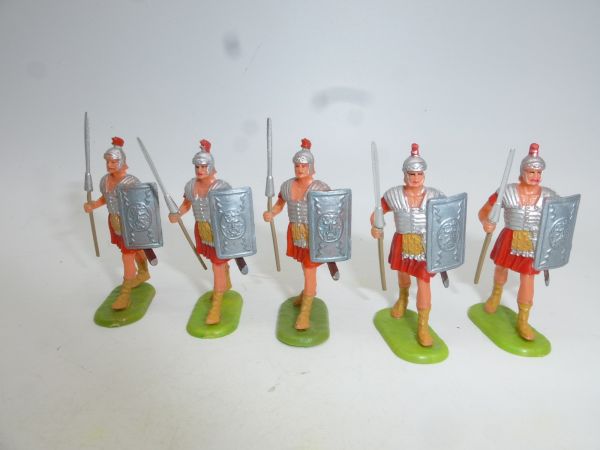 Elastolin 4 cm Group of legionaries marching (5 x No. 8401)