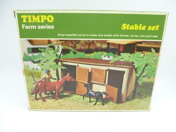 Timpo Toys Farm Series "Stable Set", Ref. No. 165 - orig. packaging