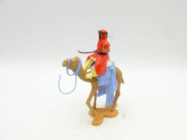 Timpo Toys Camel rider with sabre, saluting, red/light yellow inner trousers