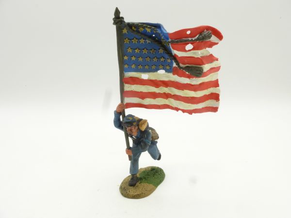 Conte 1:32 ACW Union Infantry, Soldat, Flagbearer laufend