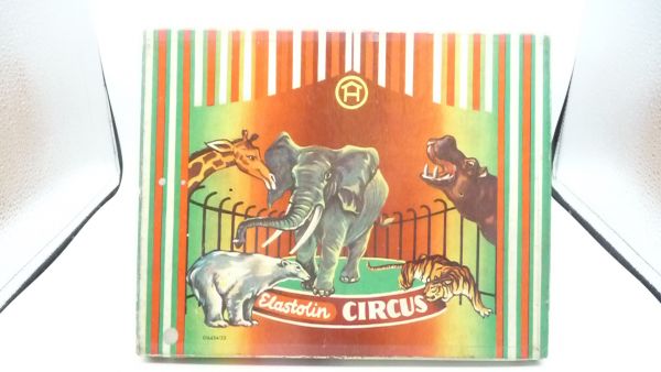 Elastolin 4 cm Rare circus from the 50s - orig. packaging