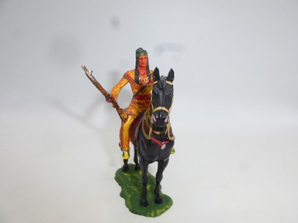 Elastolin 7 cm Winnetou on horseback, no. 7551, painting 2 - fantastic painting