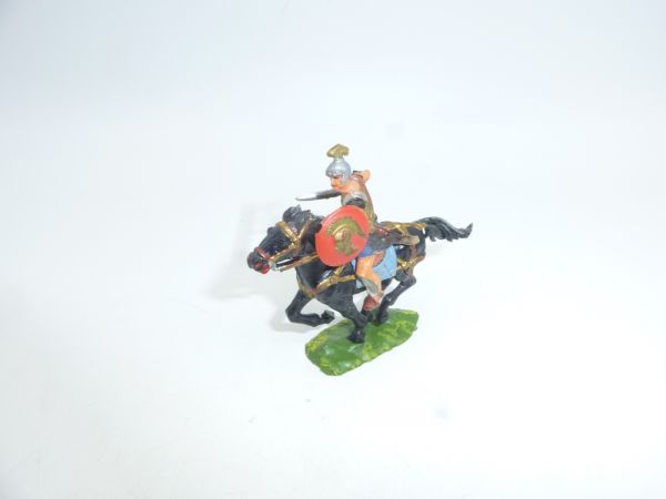 Elastolin 4 cm Magister on horseback with sword, No. 8450 - used