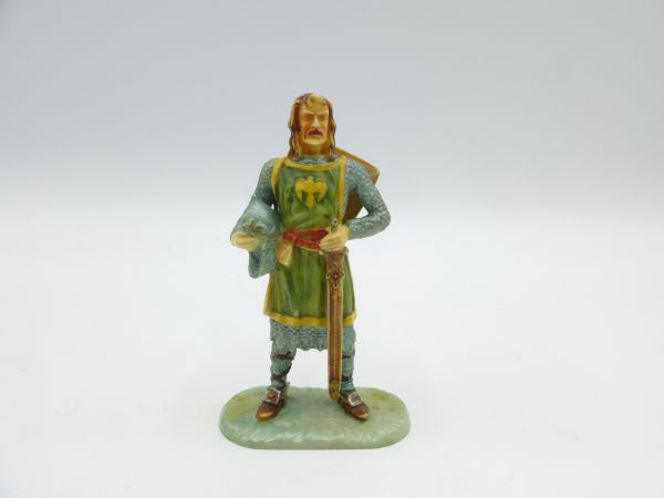 Elastolin 7 cm Ritter Gawain, Nr. 8802, Bem. 1 - tolle Bemalung, sehr guter Zustand