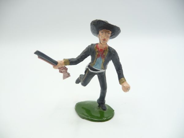 Merten Cowboy laufend mit Gewehr - frühe Figur, tolle Bemalung