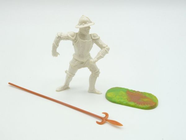 Elastolin 7 cm (Blank Figure) Knight attacking with lance