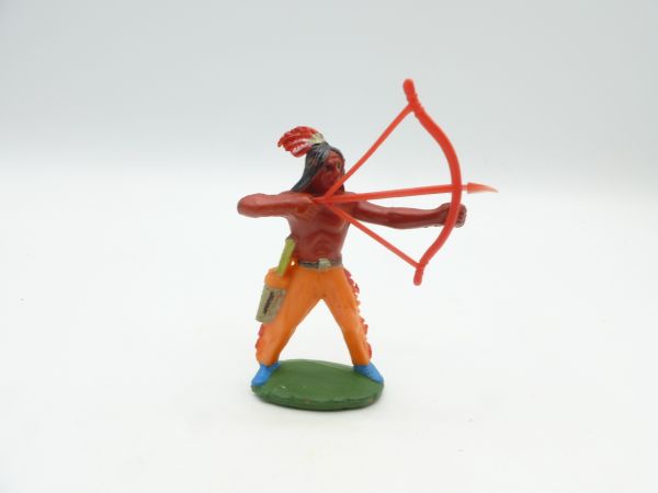 Indian with bow + arrow
