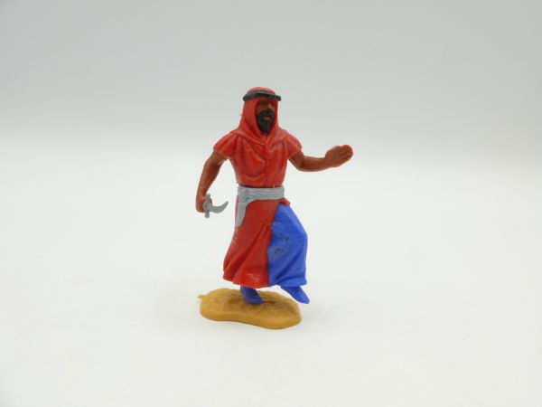 Timpo Toys Arab standing with dagger (red/blue, grey belt)